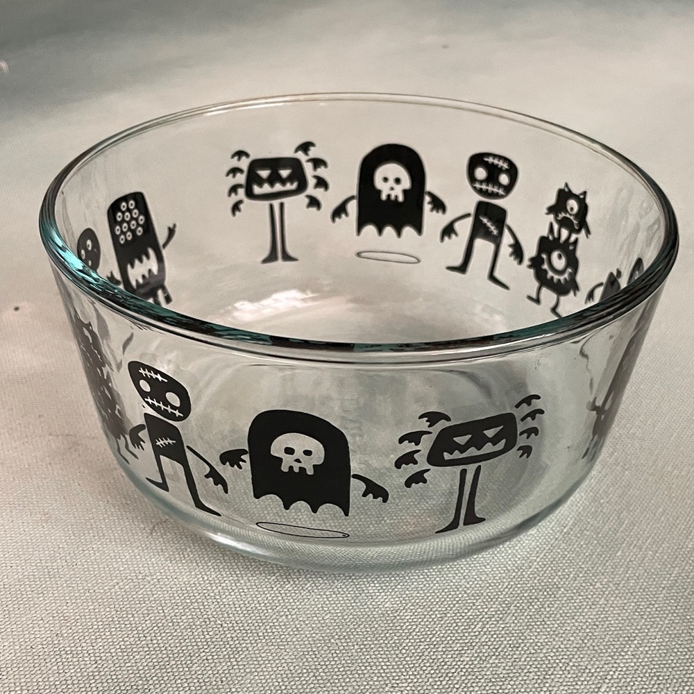 Pyrex Monster Halloween Glass Bowl